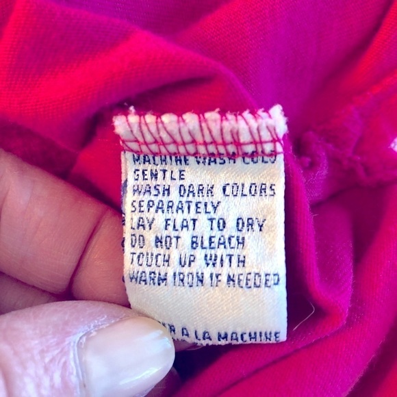 Vintage 1990s Tee Pink Embroidered Hats Evan Picone Short Sleeve size Large - Picture 13 of 15